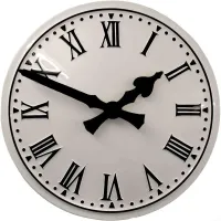Glossop Outdoor Clock Service white dial