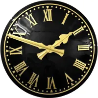 Glossop Outdoor Clock Service dark dial